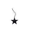 Weihnachtsanhänger „Star“ aus Metall in schwarz von Bloomingville