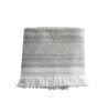 Decke aus Baumwolle in Grau / Ecru von tine k. home